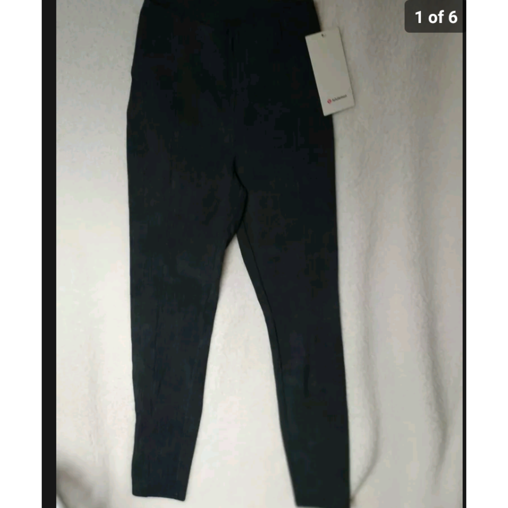 Lululemon Size 4 Here To There HR Pant 7/8 Black New With Tags